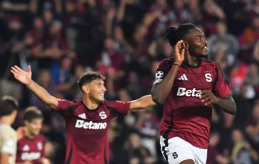 UEFA Champions League: Olatunji scores, assists in Sparta Prague’s win vs Salzburg