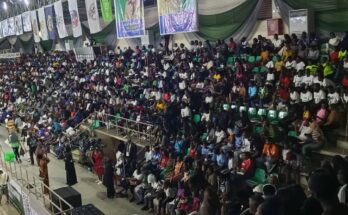 PICTURES: Indoor sports hall fully packed with spectators as curtains fall on 2025 African Women's Volleyball Club Championship in Abuja 1 IMG 20250413 WA0022 1